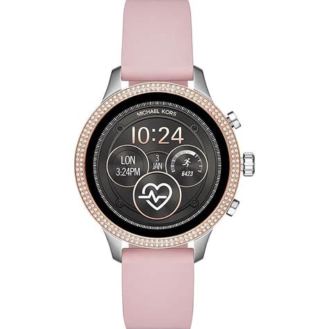 michael kors silver runway smart watch